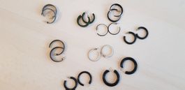 Modeschmuck Creolen Ohrringe Set, verschiedene Farben