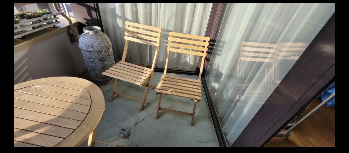 Set di tavolo e panche: Balkongarnitur Balkonset Gartenmöbel Balkonmöbel klappbar – Usato da Suhr venduto da parmaksiz 2