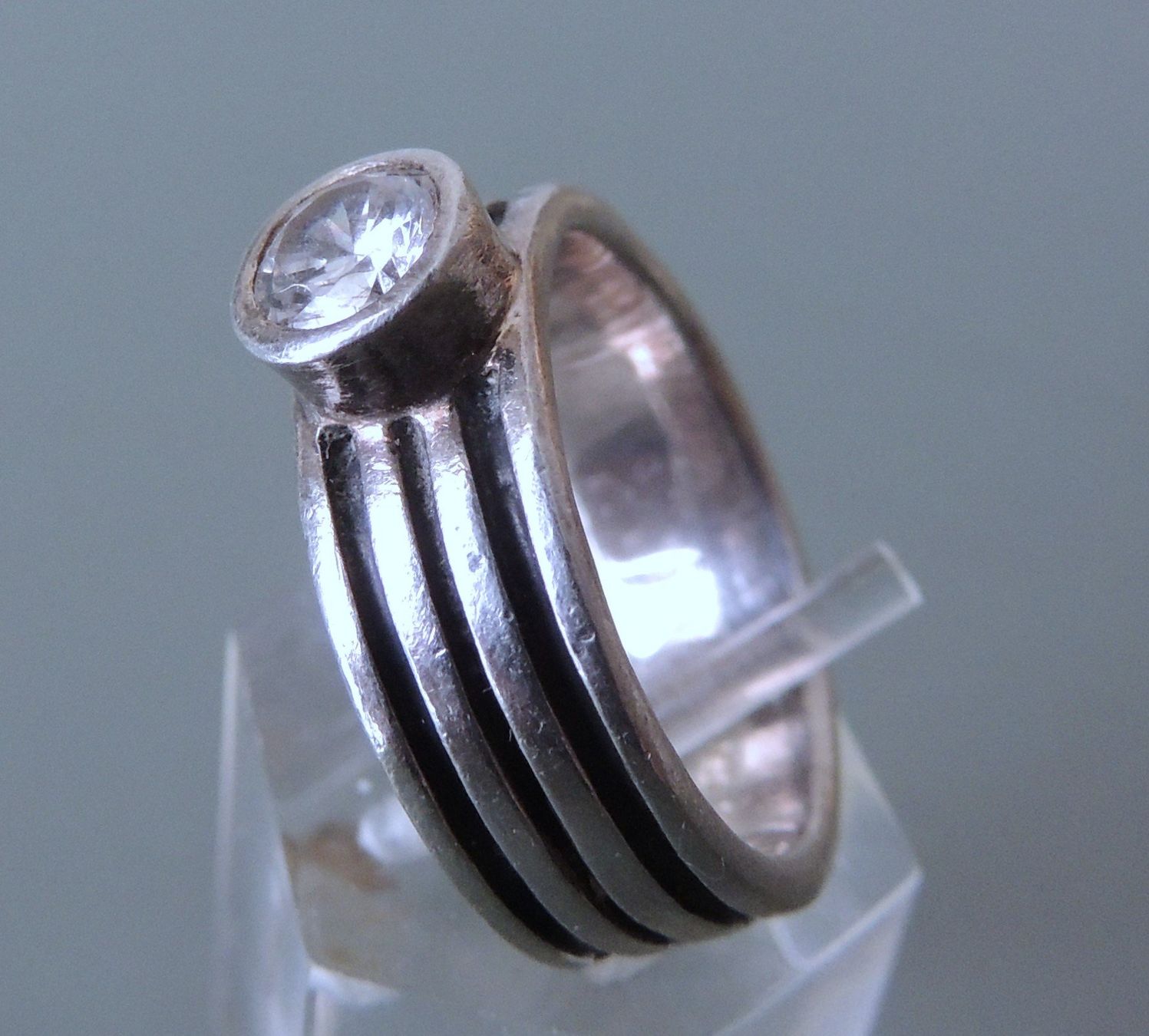 Anelli: Silber 925 Fingerring Gr. 56 – Usato da Waldenburg venduto da schaller707 1