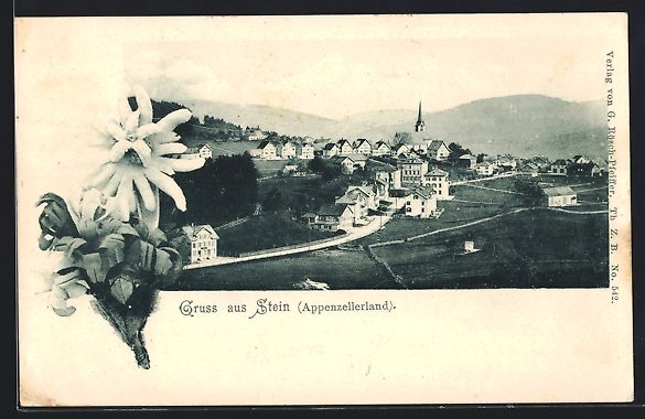 Cartoline postali: Stein /Appenzellerland, Gesamtansicht mi – Usato da Berlin venduto da bartko-reher