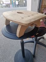 Hocker Holz 21x32cm, mit Trag Loch gebraucht alt