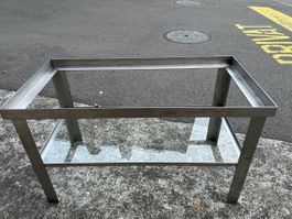 Chromstahl Tisch ideal für Hamsterkäfig