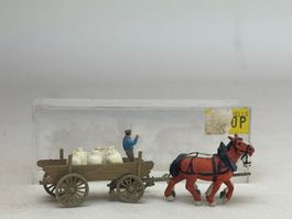 VE1- Preiser Pferde Gespann mit Mehlsäcken