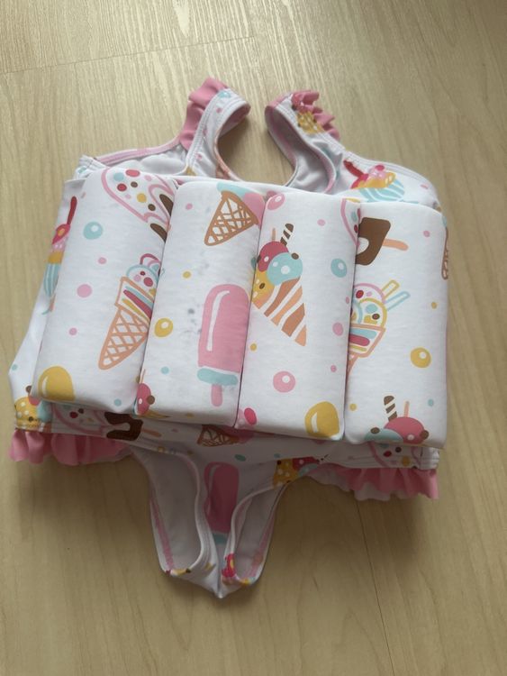 Kinder Schwimmweste 3-6 Jahre - Badeanzug Mit Auftriebshilfe & Verstellbaren Clips