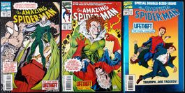 AMAZING SPIDER-MAN 386-388 LIFETHEFT COMPLETE 3 PART STORY