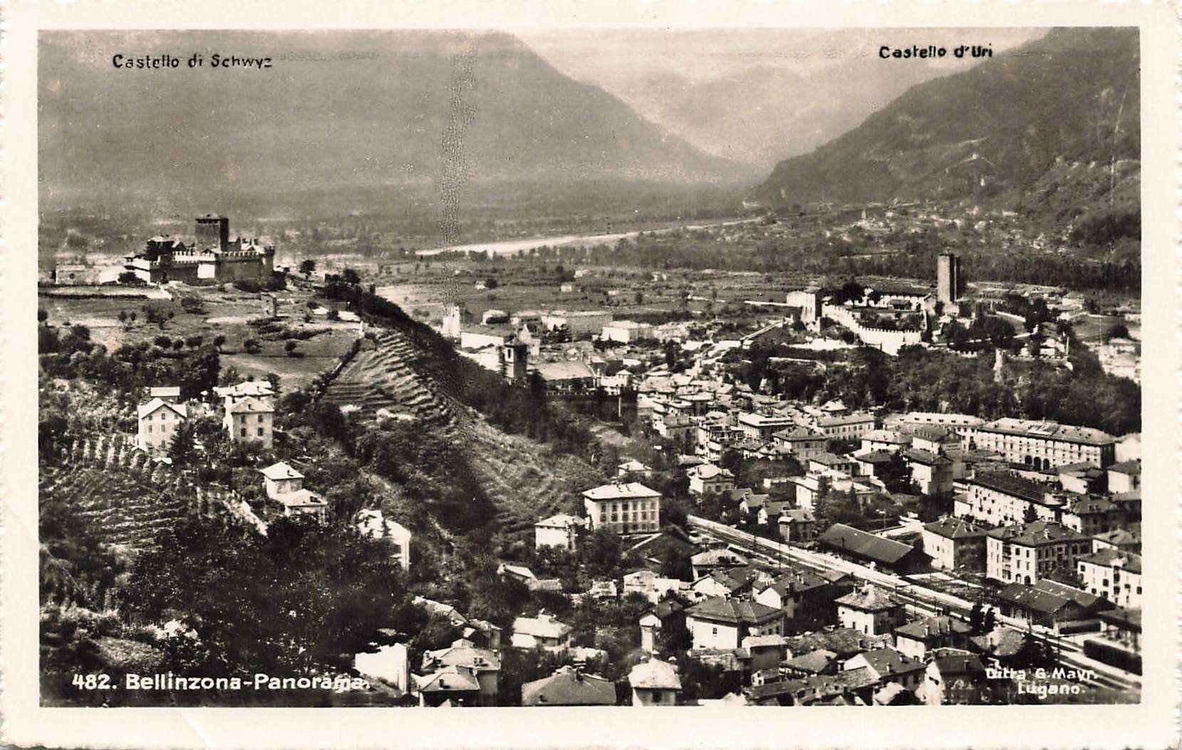 Cartoline postali: Bellinzona castello Schloss – Usato da Biasca venduto da Blenio71