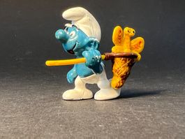 Schleich W. Germany Schlümpfe Schmetterlingsfänger