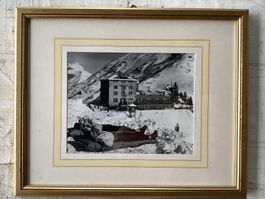 Altes original Foto, Wintersport, Ski, Trübsee, Engelberg