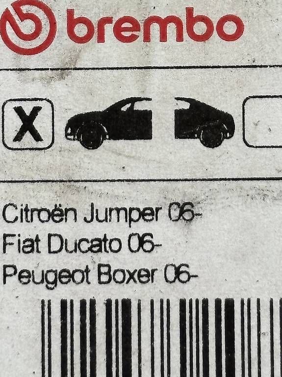 Tutti pezzi di ricambio auto: Bremsbeläge vorne Ducato Jumper Boxer ab 2006 – Usato da Bassersdorf venduto da hotrod32 1