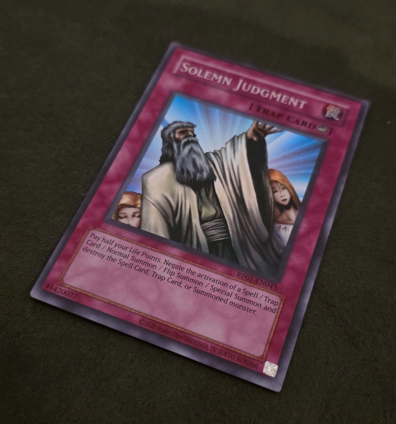 Yugioh Carte collezionabili: Yu-Gi-Oh! RP01-EN045 Solemn Judgment MINT – Usato da Oberwil BL venduto da Autobueb 1