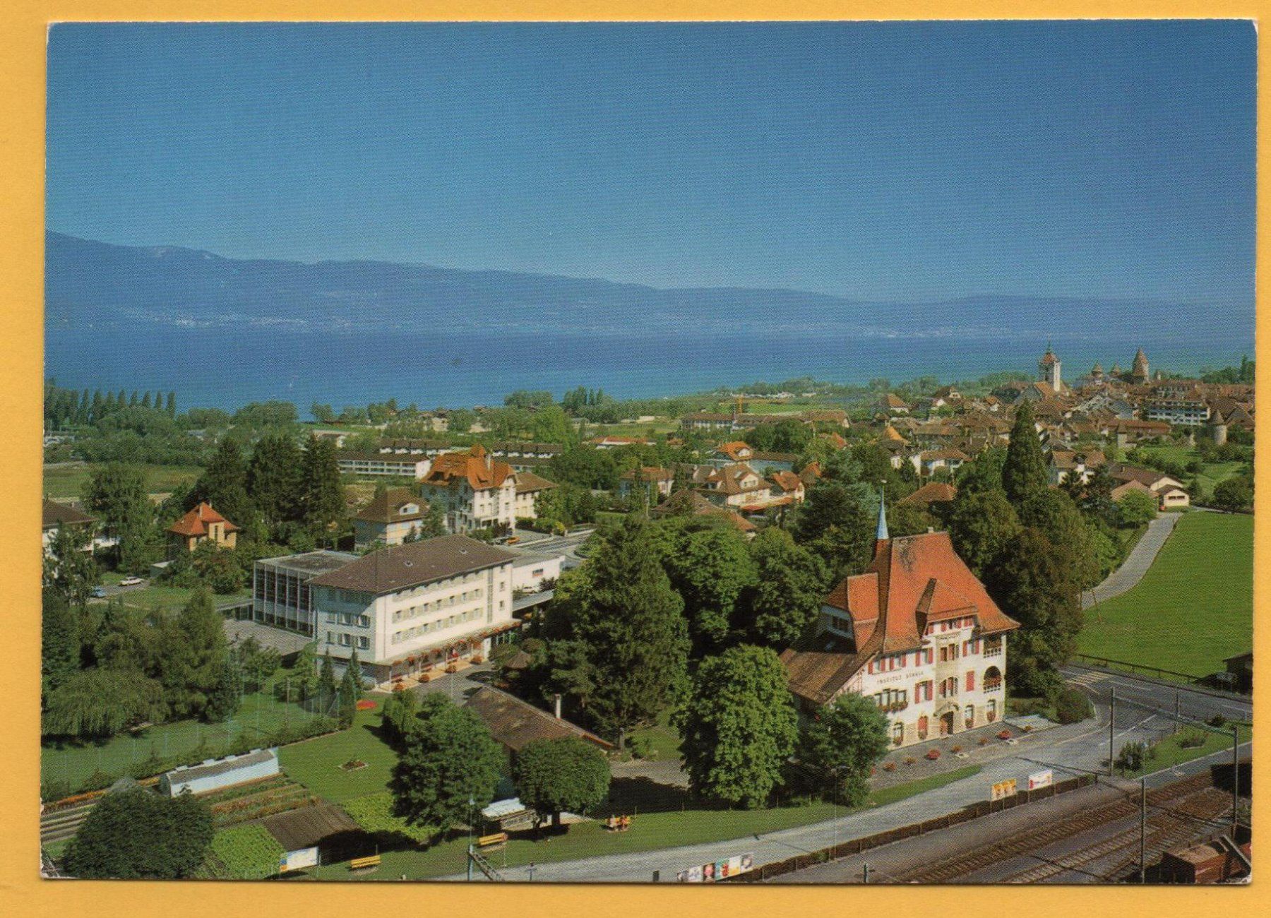 Cartoline postali: ESTAVAYER-LE-LAC Institut Stavia – Usato da Jona venduto da philajona