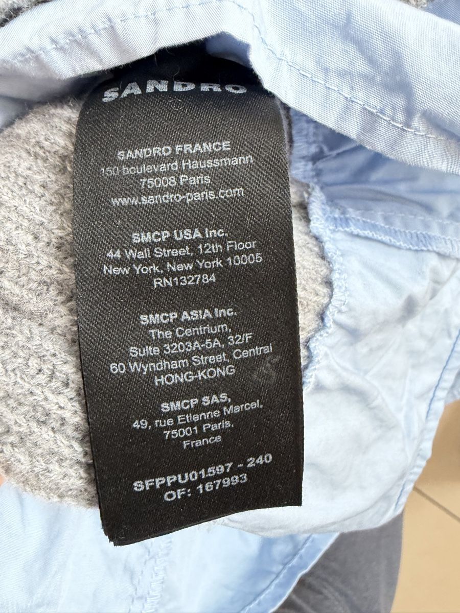 Maglioni & Felpe: Sandro Pullover mit Hemdgrösse S blau-grau gut erhalten – Usato da Belp venduto da Aliya 3