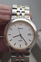 Seiko Spirit Quartz with date and white dial.34mm case 39mm