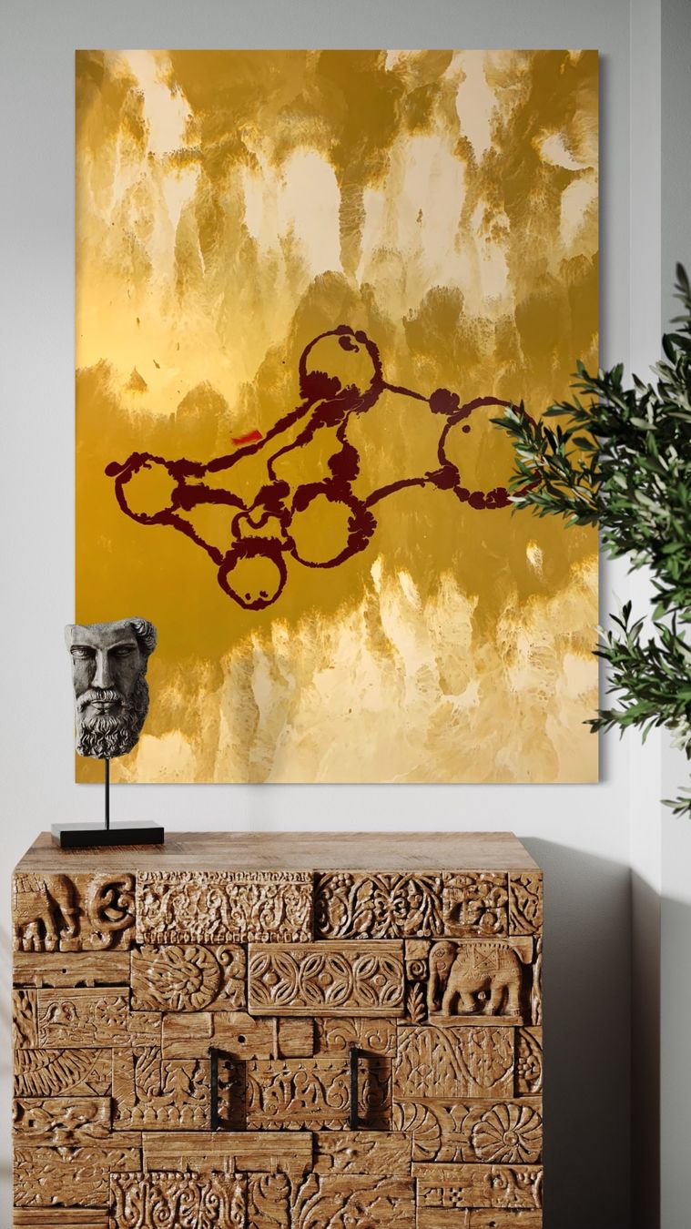 Foto & Immagini: Abstraktes Acryl Bild 100x140cm – Usato da Luzern venduto da edmundart 2