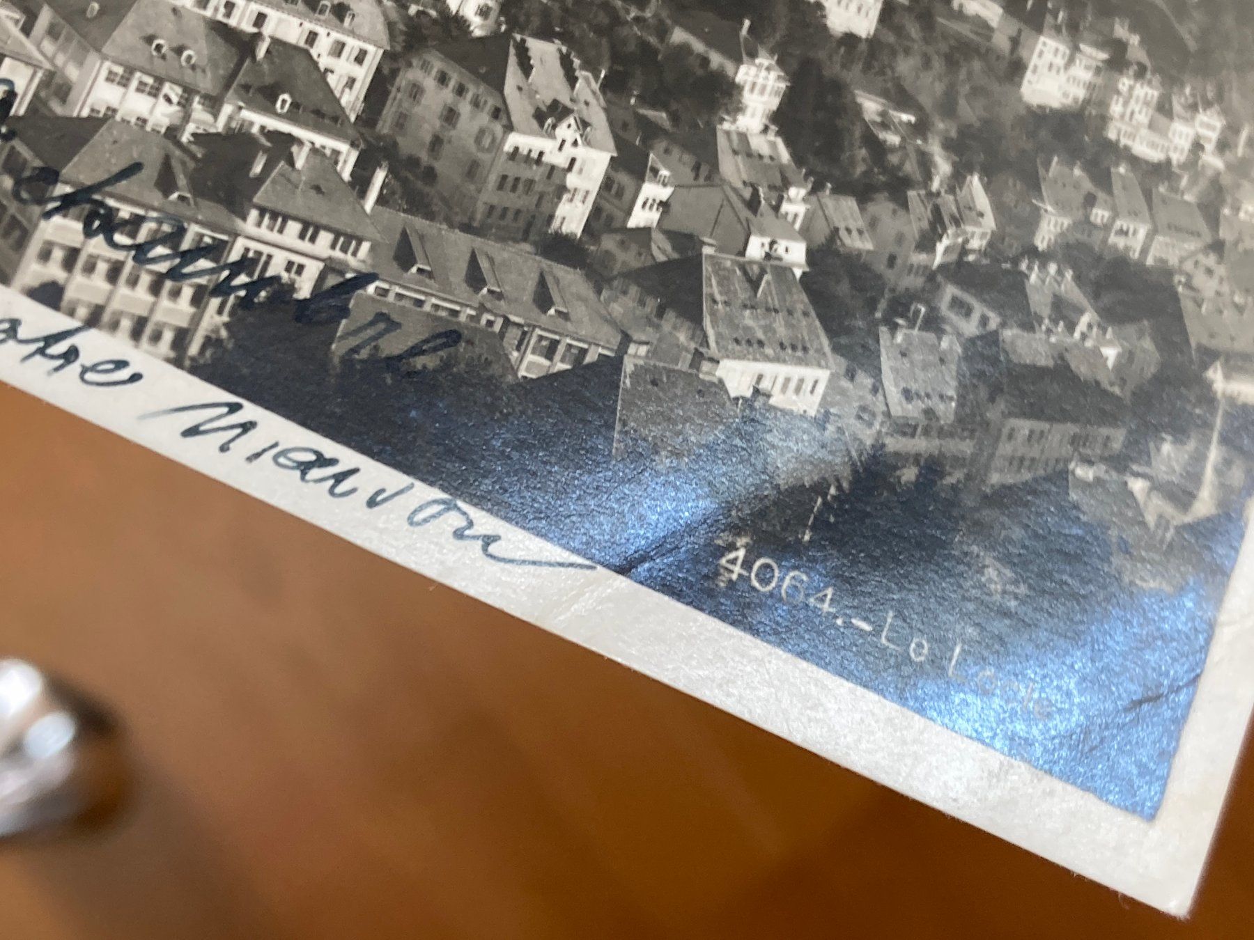 Cartoline postali: Le Locle, 1927 – Usato da Lenzburg venduto da fh1 2