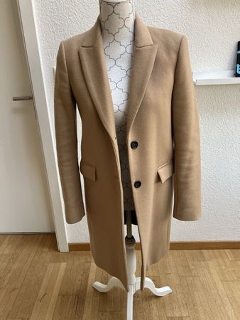 Kurzer Zara Mantel in beige Gr. XS