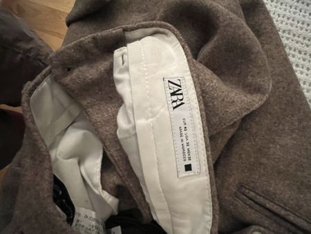 Zara Pantaloni Uomo, Taglia 42, Marroni, Autunno/Inverno 52