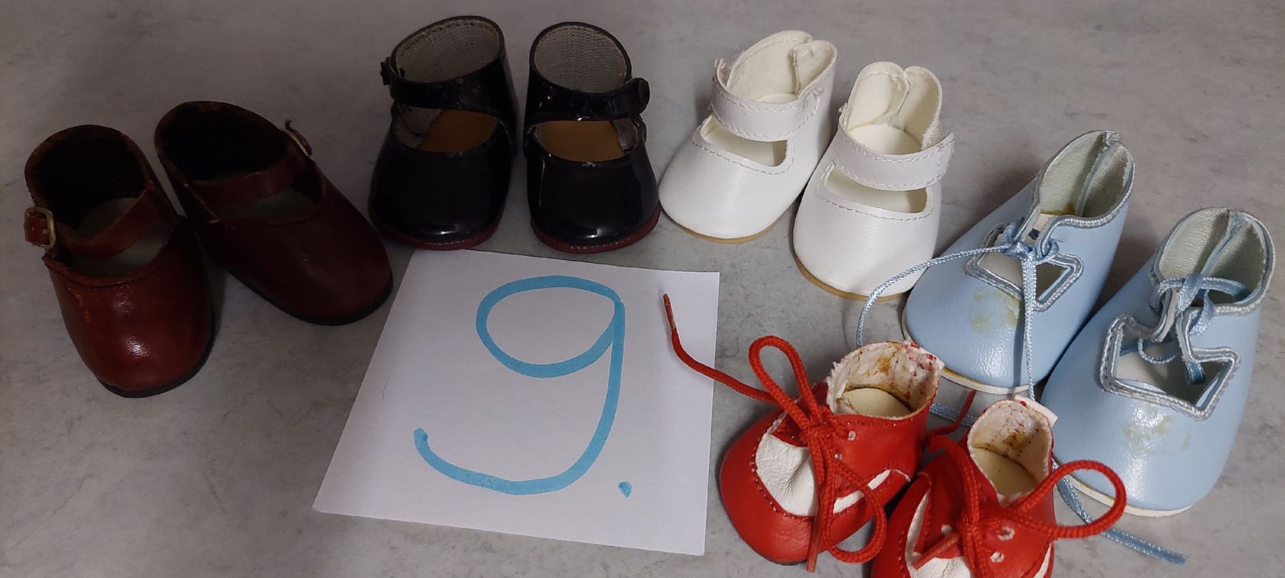 Sasha Morgenthaler Bambole: 5Paar Puppenschuhe H. Ott  evt.Sasha – Usato da Muri AG venduto da nindo1