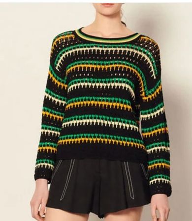 New Sandro crochet sweater - Size 1