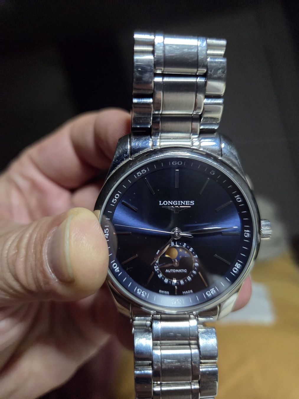 Longines Orologi: Longines Master Collection Mondphase Blau Fullset Bucherer – Usato da Horw venduto da iglu370 7