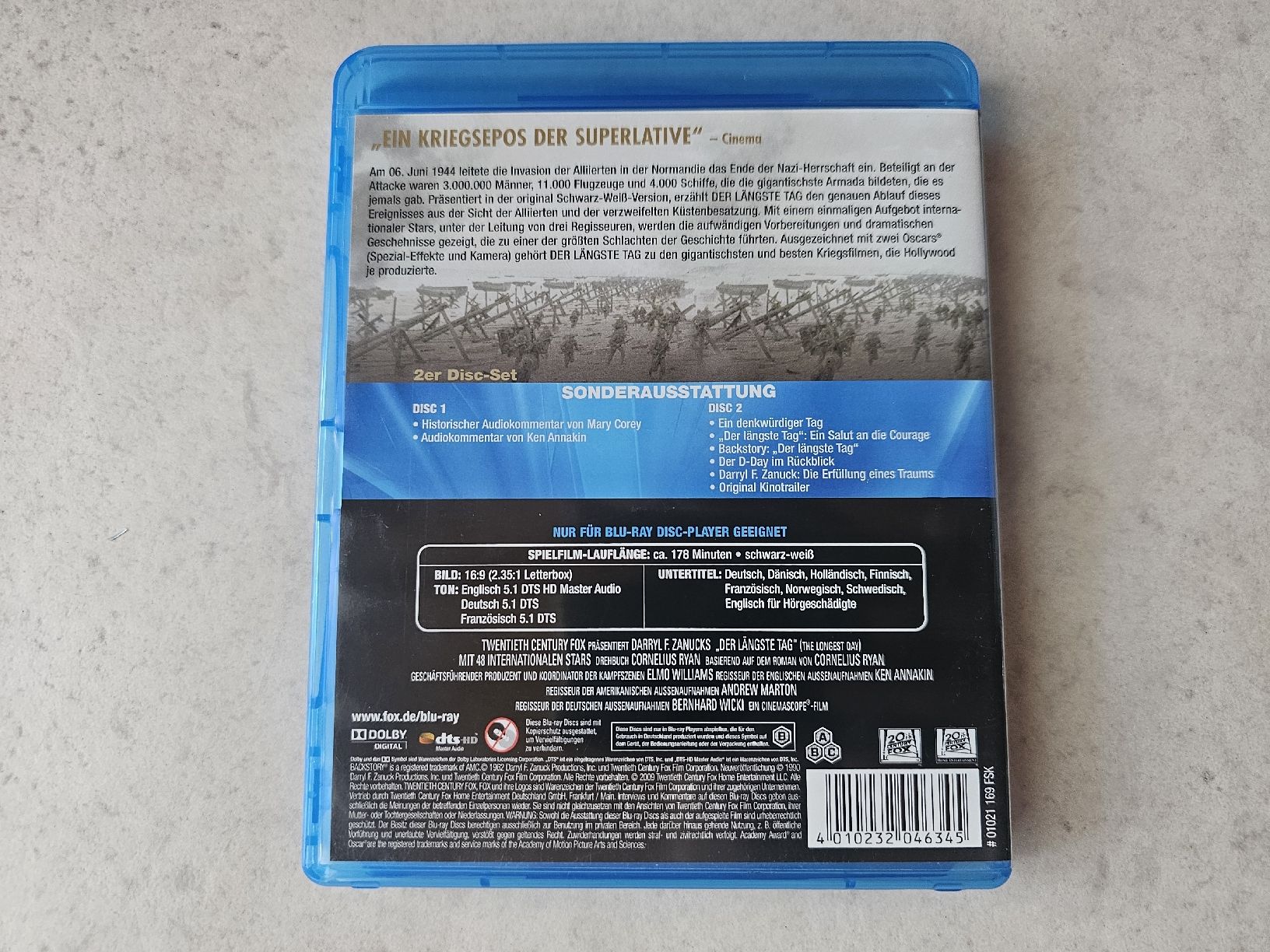 Tutti i DVDs: Der längste Tag  /  2 Disc Bluray – Usato da Schneisingen venduto da backstore24 1
