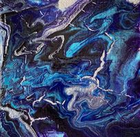 Acrylbild Nr. 6660, 10x10cm incl. kleiner Staffel
