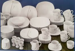 Komplettes 6-teiliges Geschirr-Set neu