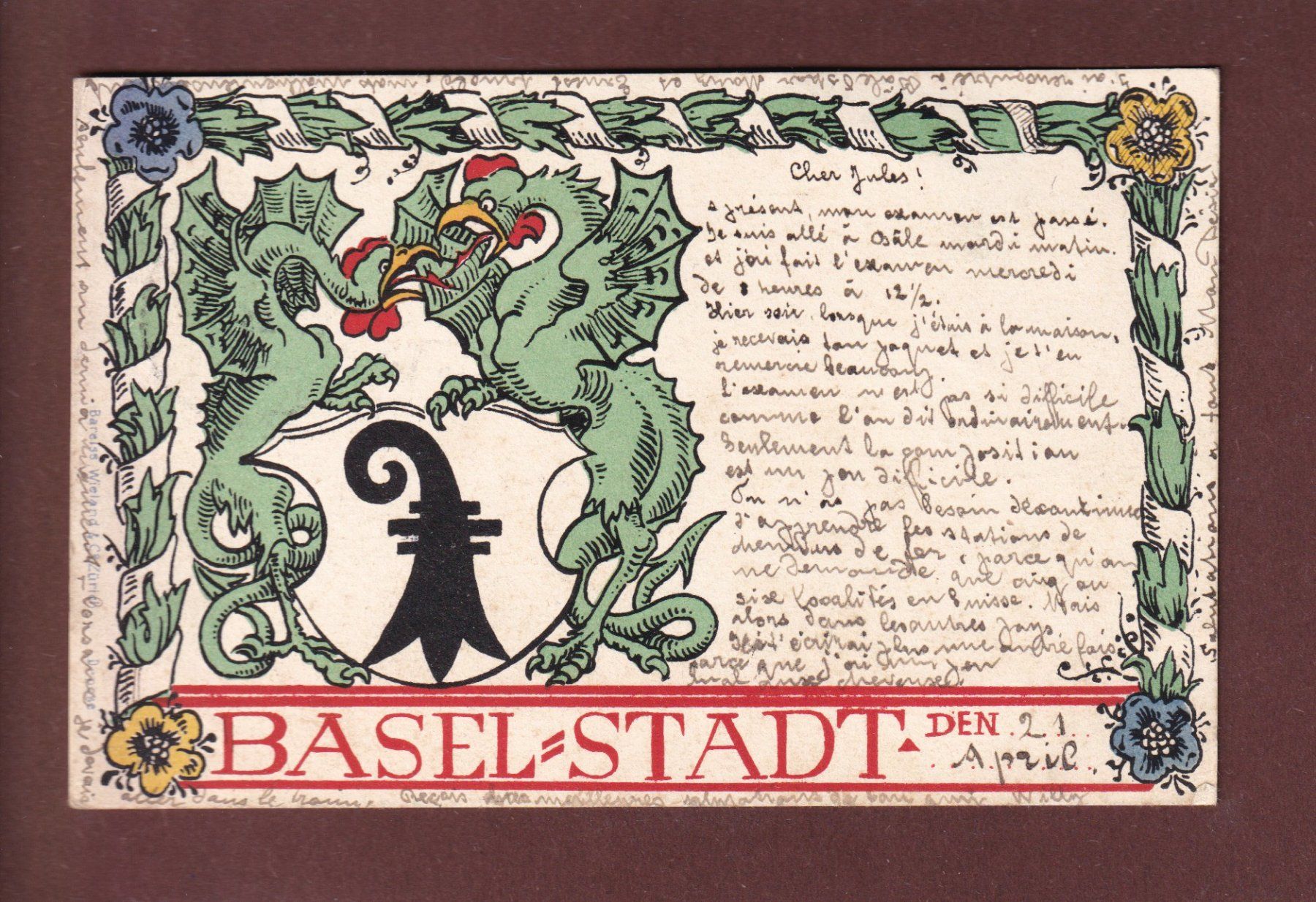 Cartes postales: BASEL - 1898 – D'occasion à Pully par nicecards