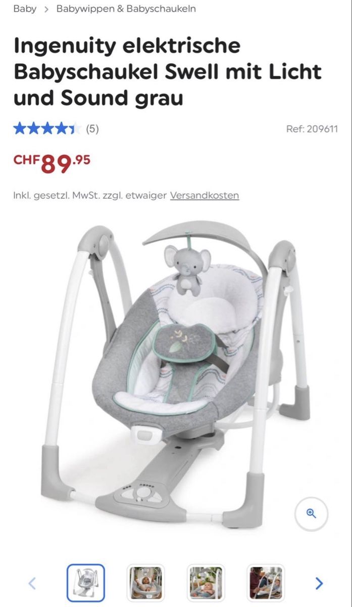 Sonstige Gartenschaukeln: Babyschaukel – Gebraucht aus Brügg BE von anz_n8gf