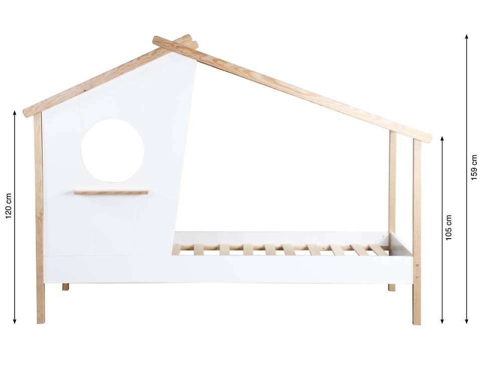 Letti: Kinderbett Hausbett 90x200cm mit Lattenrost – Usato da Zürich venduto da nam_cd9v 3