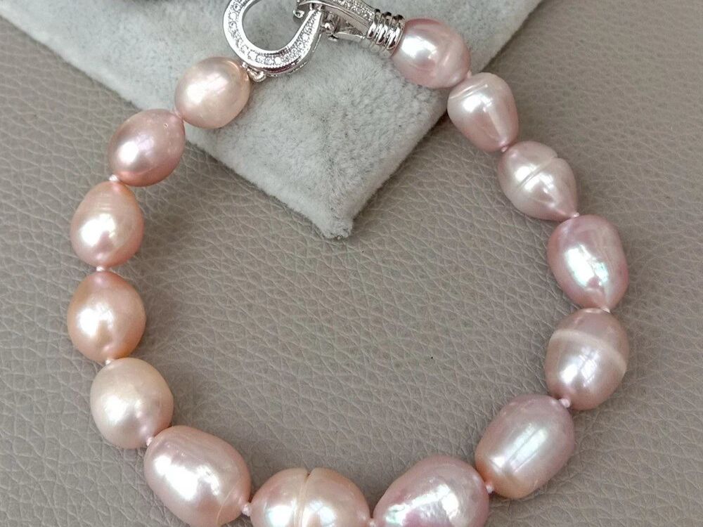 Bracciali & Braccialetti: Lila Lua Perlen Armband Echt Bracelet Perle mauve Vrai – Nuovo (secondo la descrizione) da Prilly venduto da ilyria73