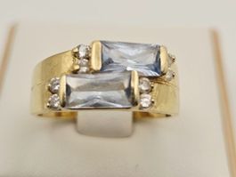 Gold Ring Spinell 750 Gold 18 KT Gr 56