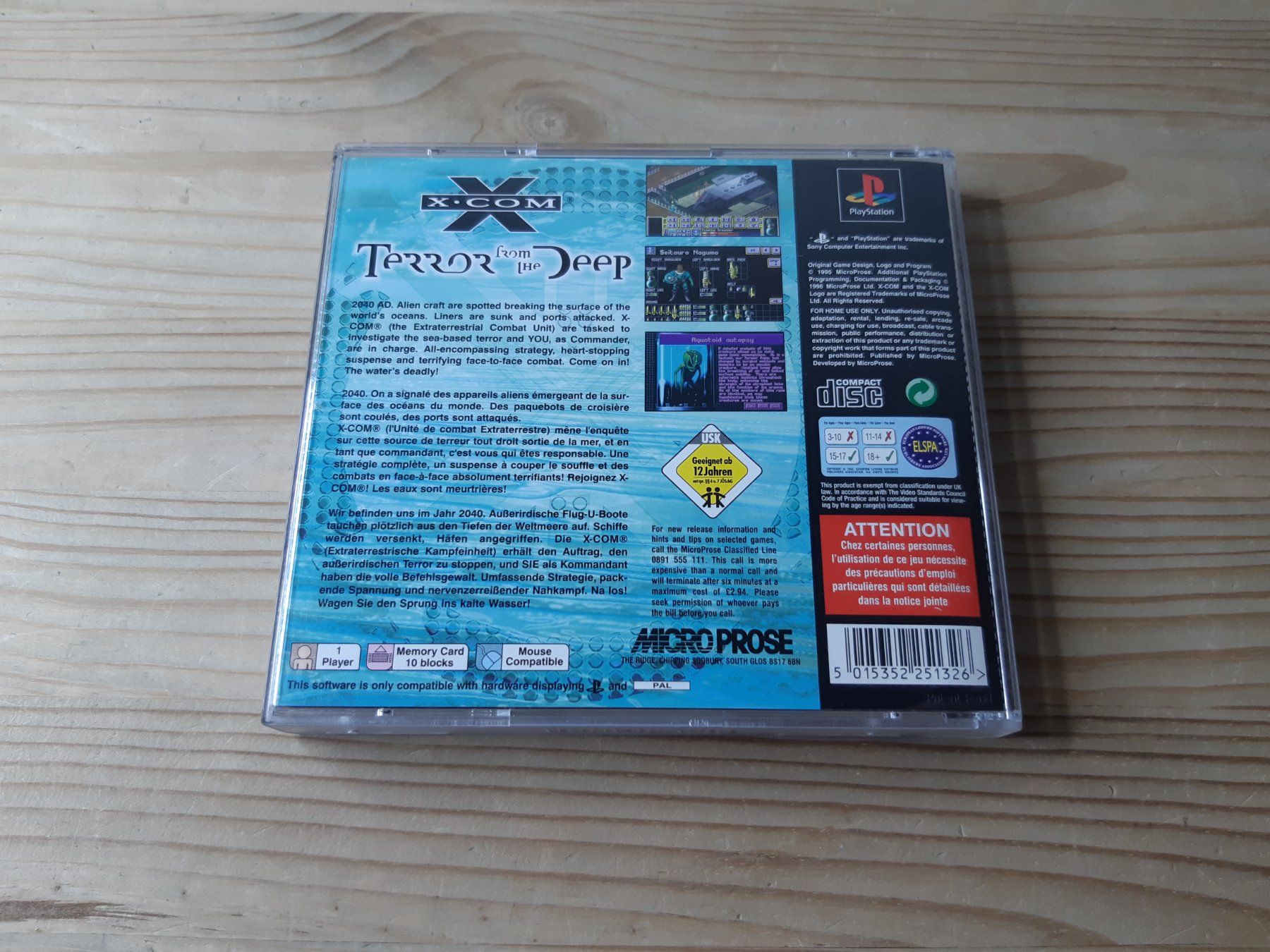 Sony Jeux: X-Com Terror From the Deep UFO Xcom PS1 – D'occasion à Welschenrohr par  2