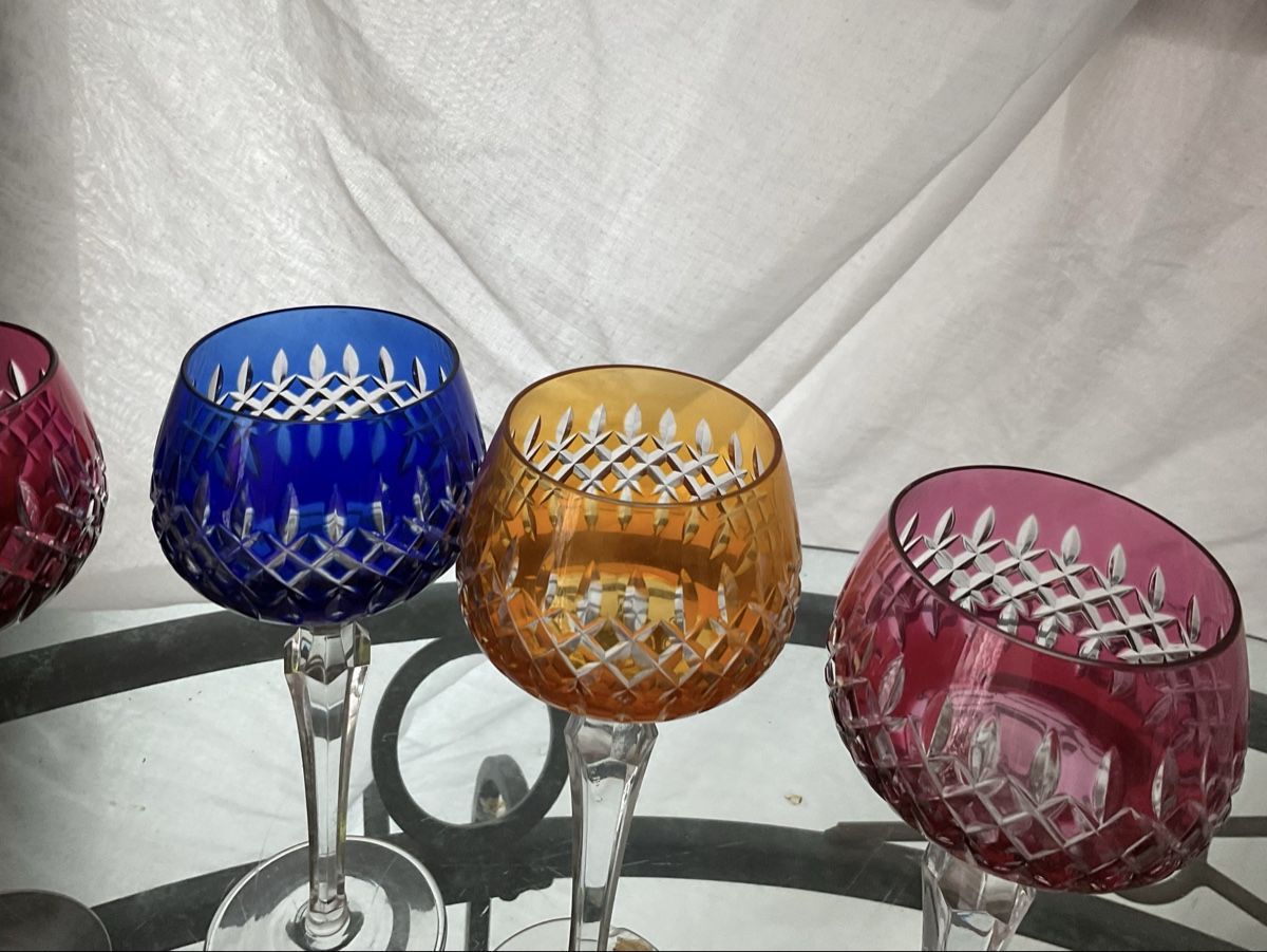 Bicchieri: VINTAGE ECHTE KRISTAL	L HANDGESCHLIFFEN – Usato da Boll venduto da Laima1975 6