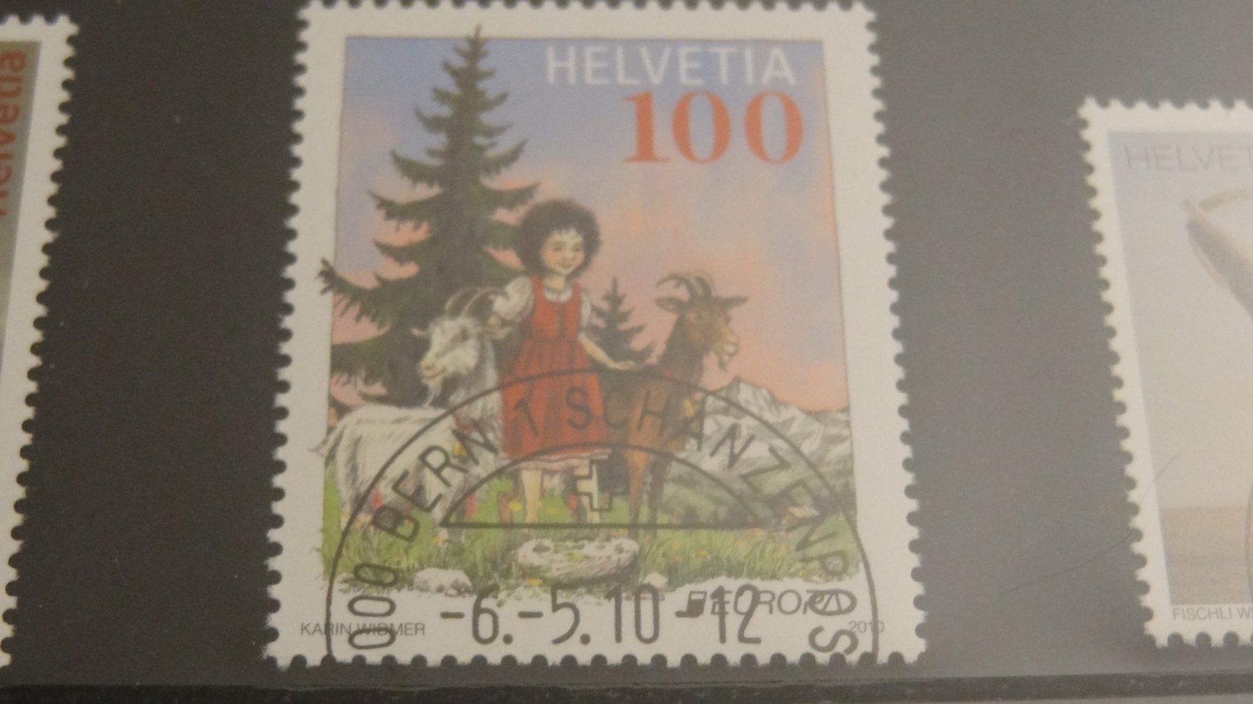 Tutti i francobolli: 2010 Heidi ET SCHANZENPOST – Usato da Olten venduto da pechsisa1