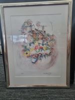 "farbige Stadt" von Alban Welti, Litho. 64/180, signiert