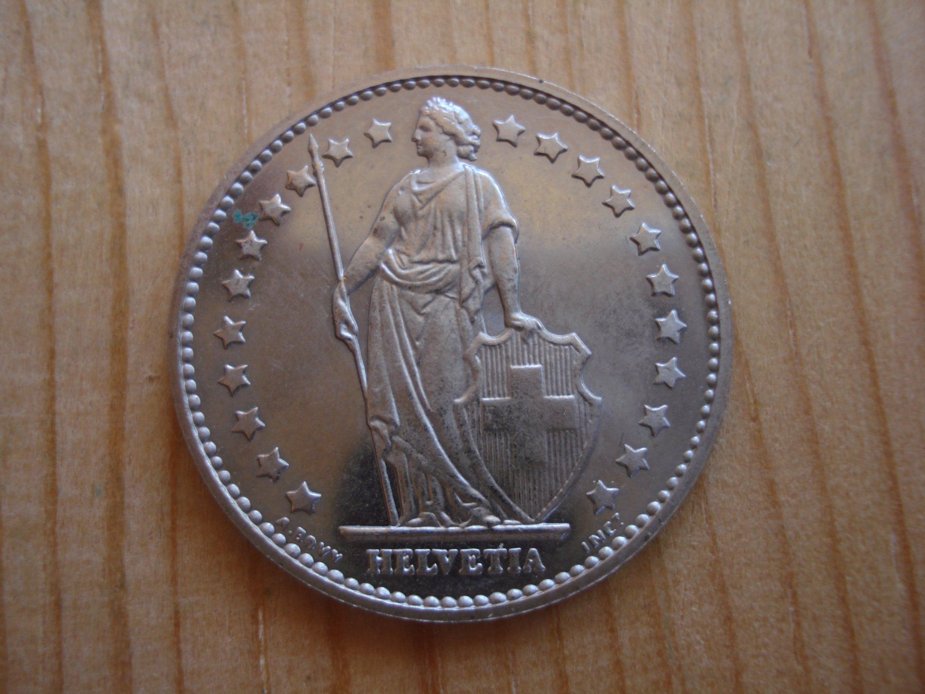 Tutti le monete: (P2) 1 Franken 1975 STGL – Usato da Erlach venduto da Net-Coins 1