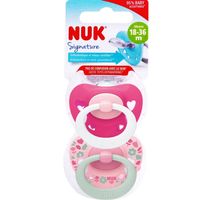 NUK Signature Babyschnuller 6–18 Monate (2 Stück, Rosa)
