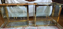 2 Vitrine / Glas Schrank vintage