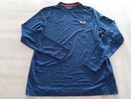 Under Armour Langarmshirt blau gestreift, ca. Gr. L,