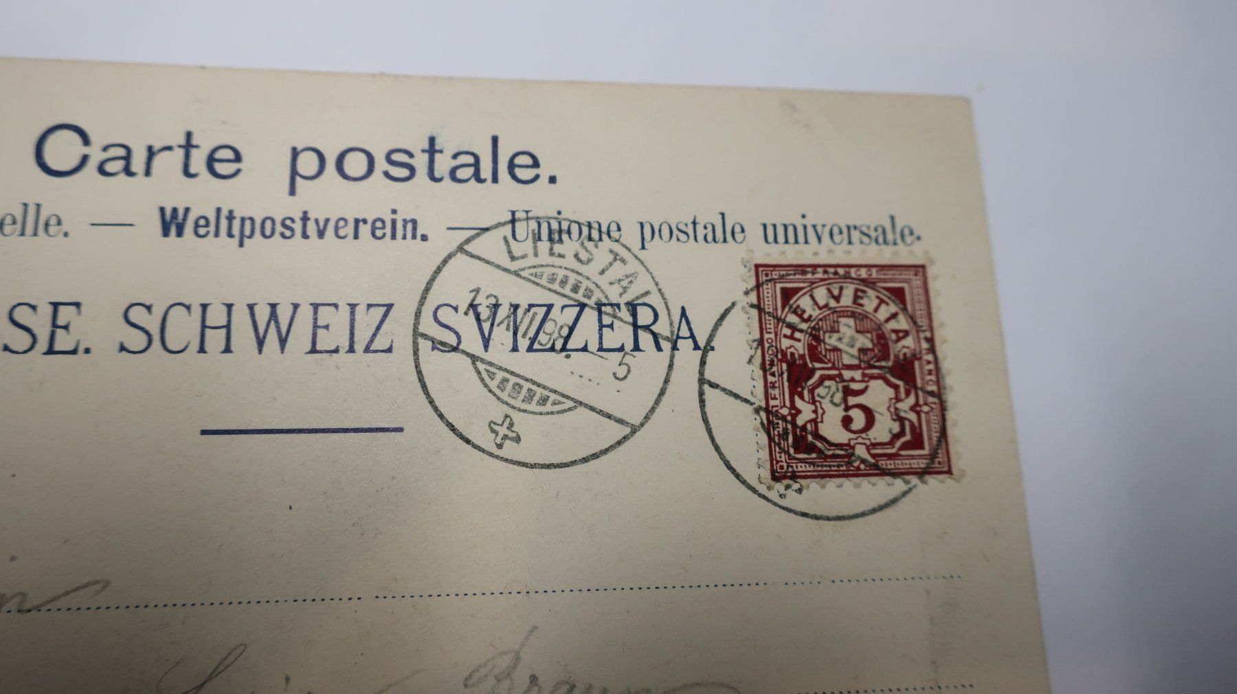 Cartoline postali: Liestal 1898 – Usato da Cormoret venduto da Pascalll2001 6
