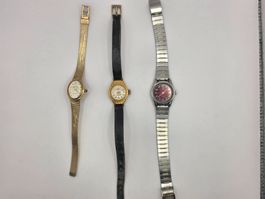 3 Damen-Armbanduhren-Konvolut (62)