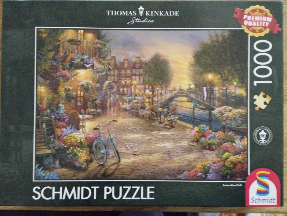 1000 Puzzle Schmidt, OVP, Amsterdam Café, Thomas Kinkade | Kaufen auf ...