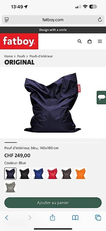 Poltrone: Pouf Fatboy original – Usato da Massagno venduto da anickc 1