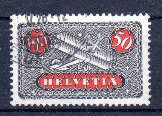 Tutti i francobolli: Flugpost 1923 Nr. F9 Katwert: 35.00 CHF – Usato da Remetschwil venduto da Hofiii