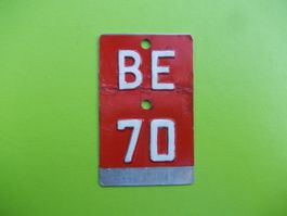 Velonummer / Fahrradnummer BE 70
