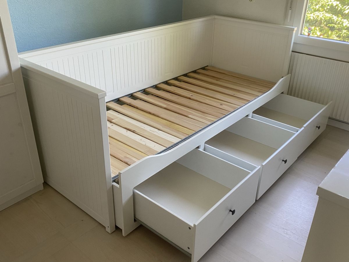 Betten: Hemnes Bett ausziehbar  – Gebraucht aus Münchringen von Asnuf 1