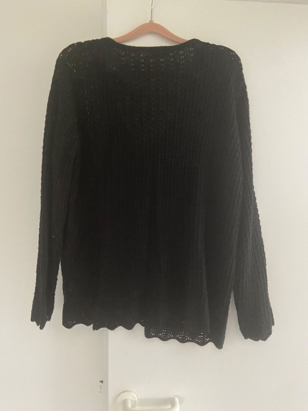 C&A Giacche: Schwarze Strickjacke offen C&A  L neu – Nuovo (secondo la descrizione) da Luzern venduto da waterfront1 1