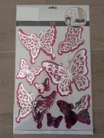 Wanddeko Schmetterling pink