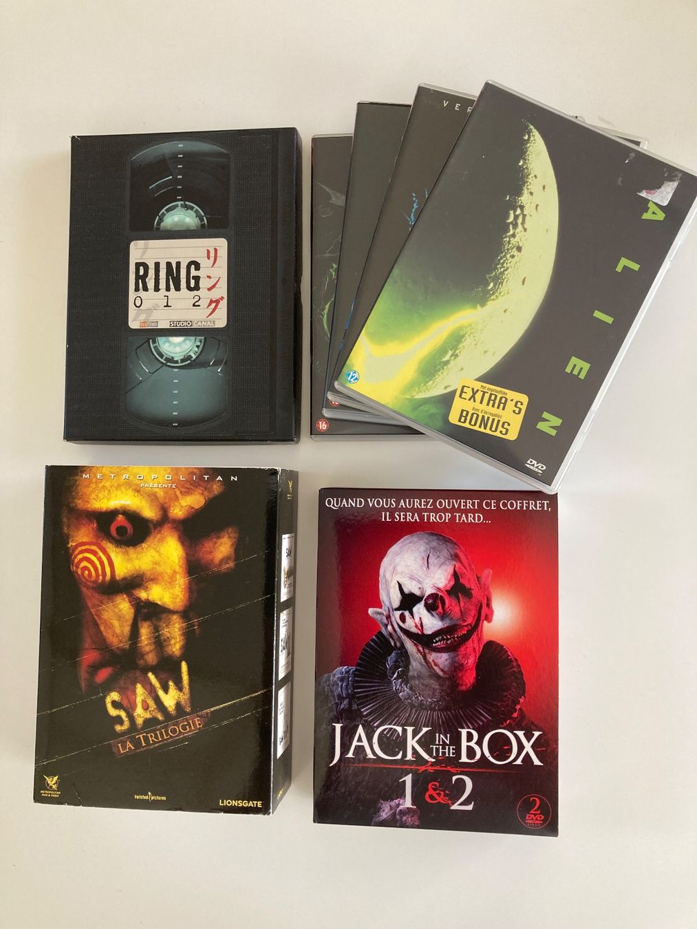Alle DVDs: Coffrets DVD Ring, Alien, Saw, Jack in the Box – Gebraucht aus Bassecourt von CALUMET-X 1